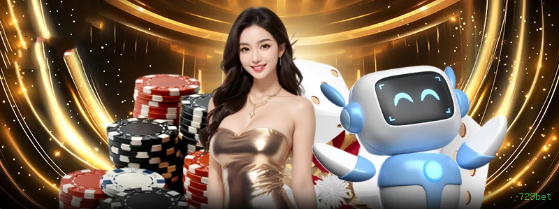 Imagem promocional do cassino online da 729bet mostrando jogos ao vivo
